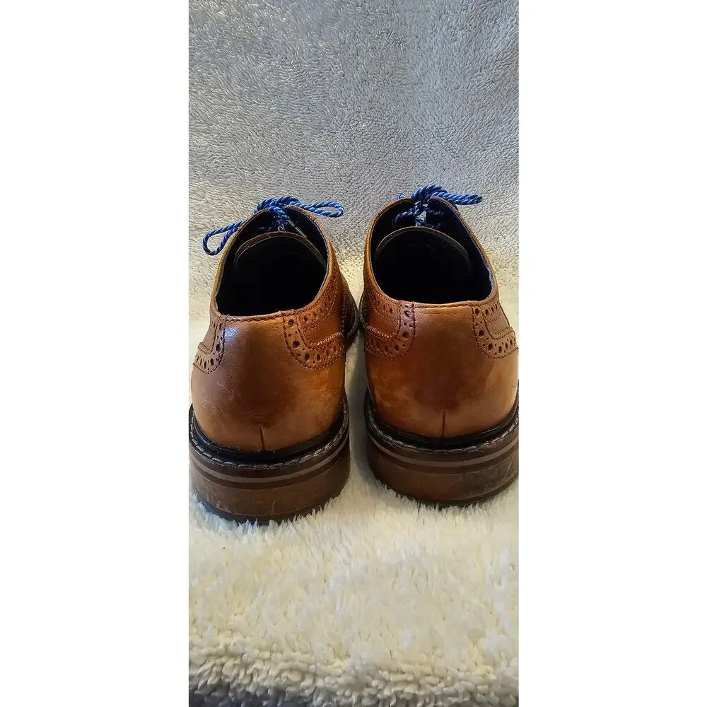 Cole Haan Leather Colton Winter Wingtip Oxford Shoes Men Size 9.5M Brown Lace Up